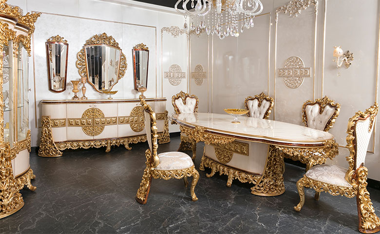 payitaht gold klasik yemek odasi takimi 3