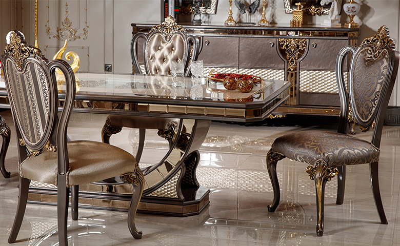 black rose klasik yemek odasi takimi 3