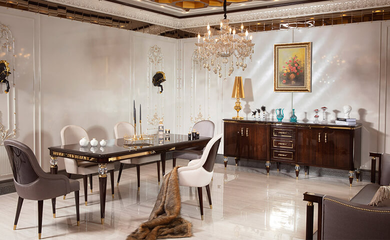 mardin neo klasik yemek odasi takimi 4